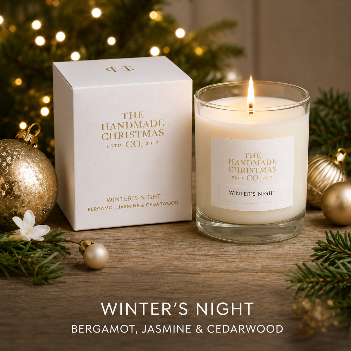 Luxury Handmade Soy Wax Christmas Candle - Winter’s Night