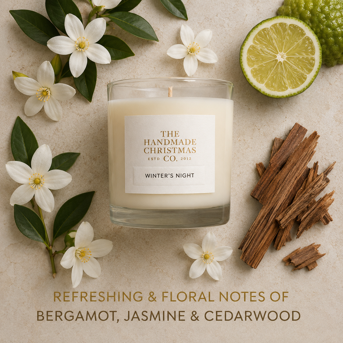 Luxury Handmade Soy Wax Christmas Candle - Winter’s Night