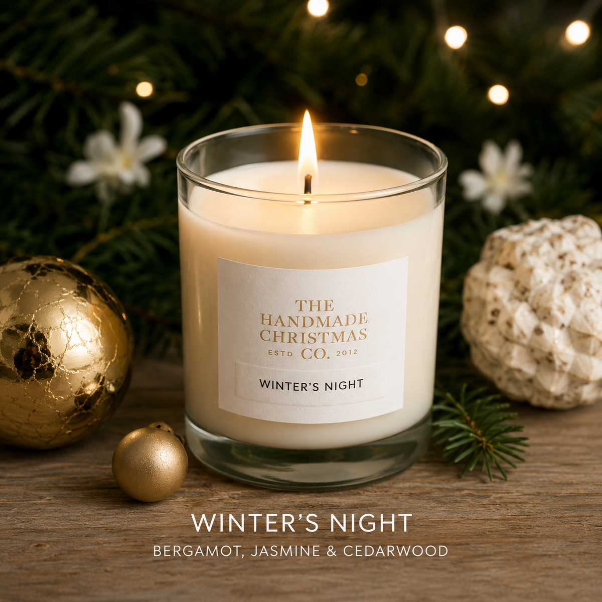 Luxury Handmade Soy Wax Christmas Candle - Winter’s Night