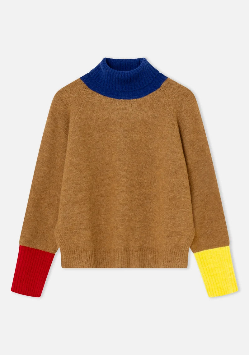 Dr Bloom Camel Giggle Sweater