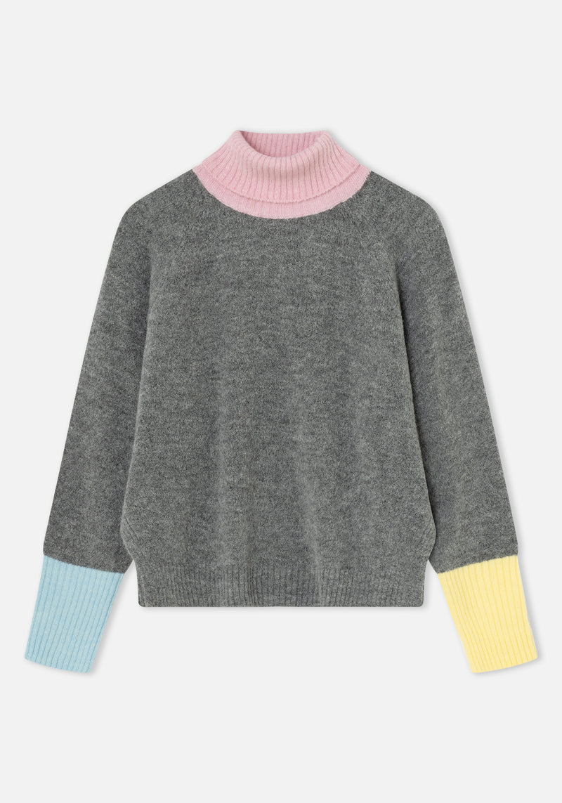 Dr Bloom Grey Giggle Sweater