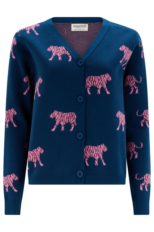Sugarhill Brighton, Teal Tiger Jennifer Cardigan