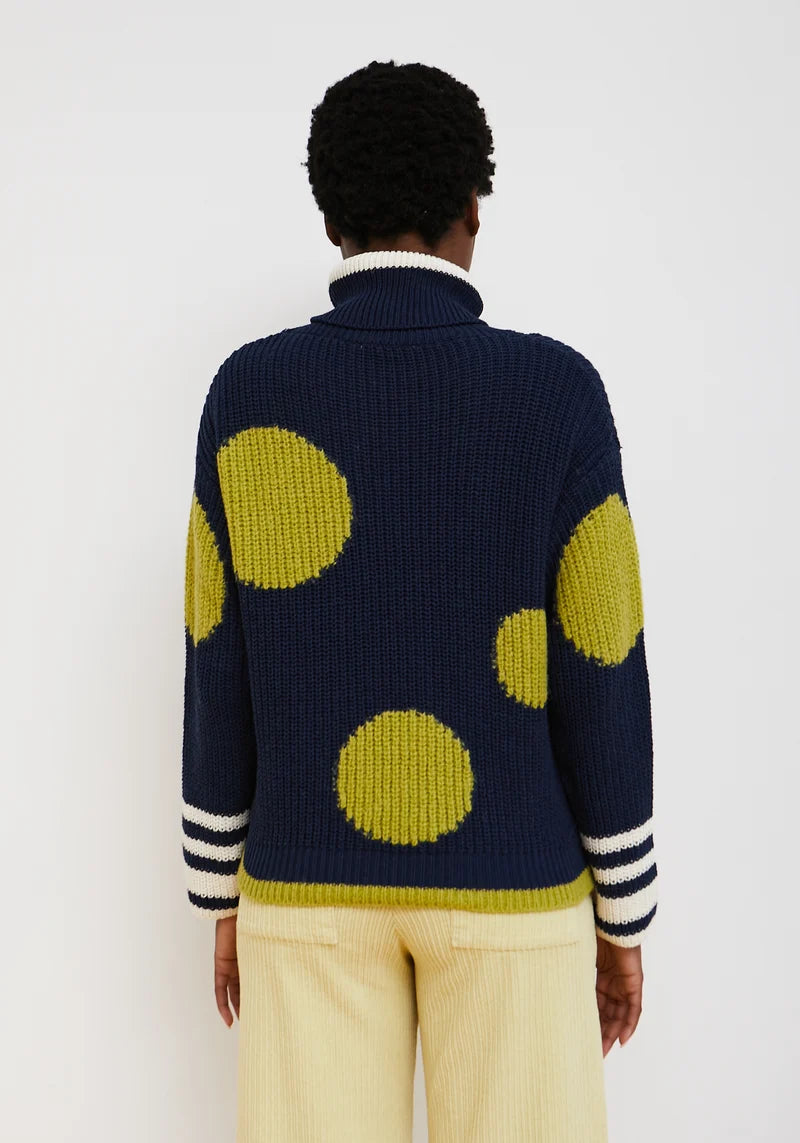 Dr Bloom Navy Blue Bombom Sweater