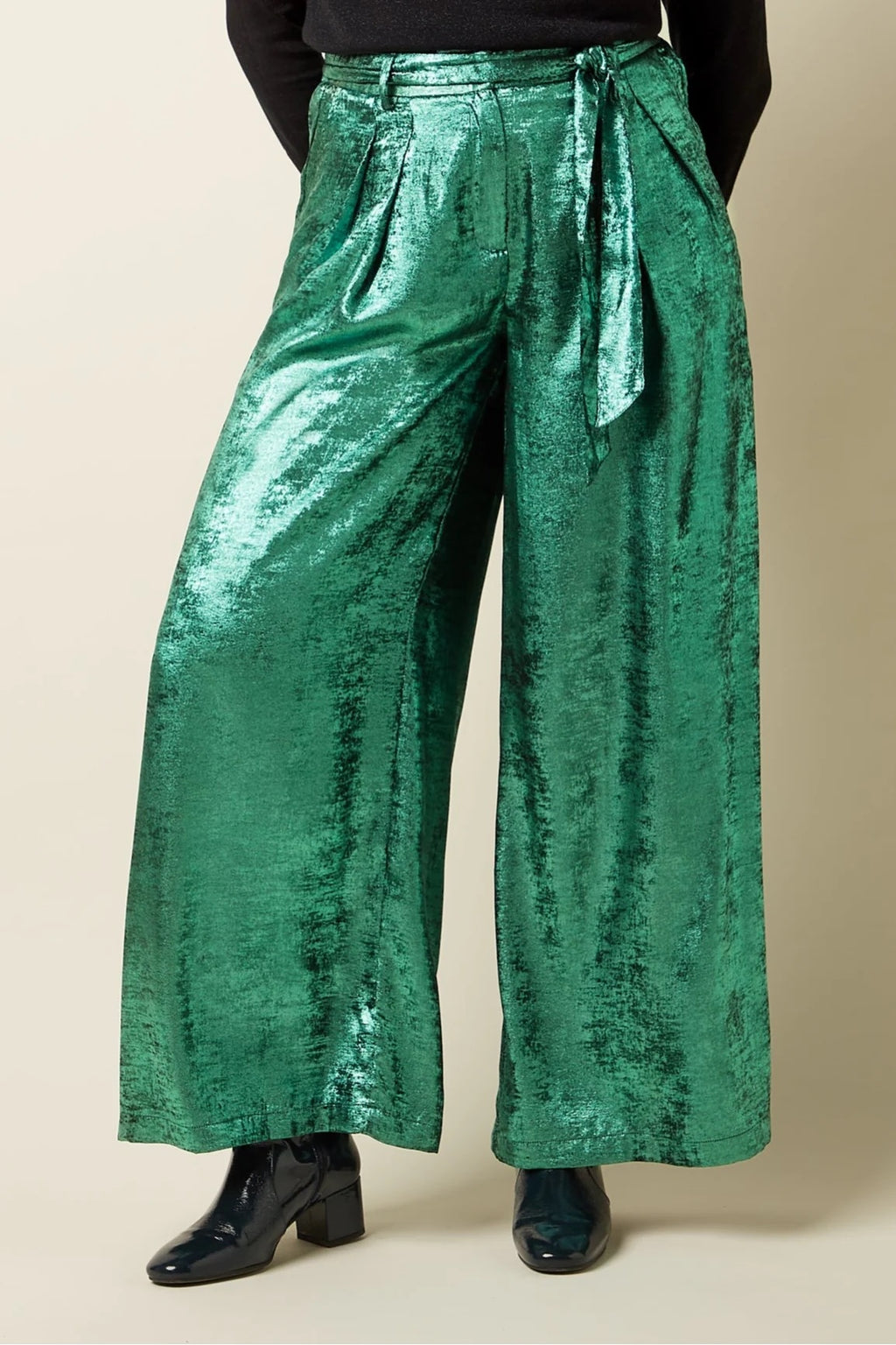 King Louis Marnie silver green trousers