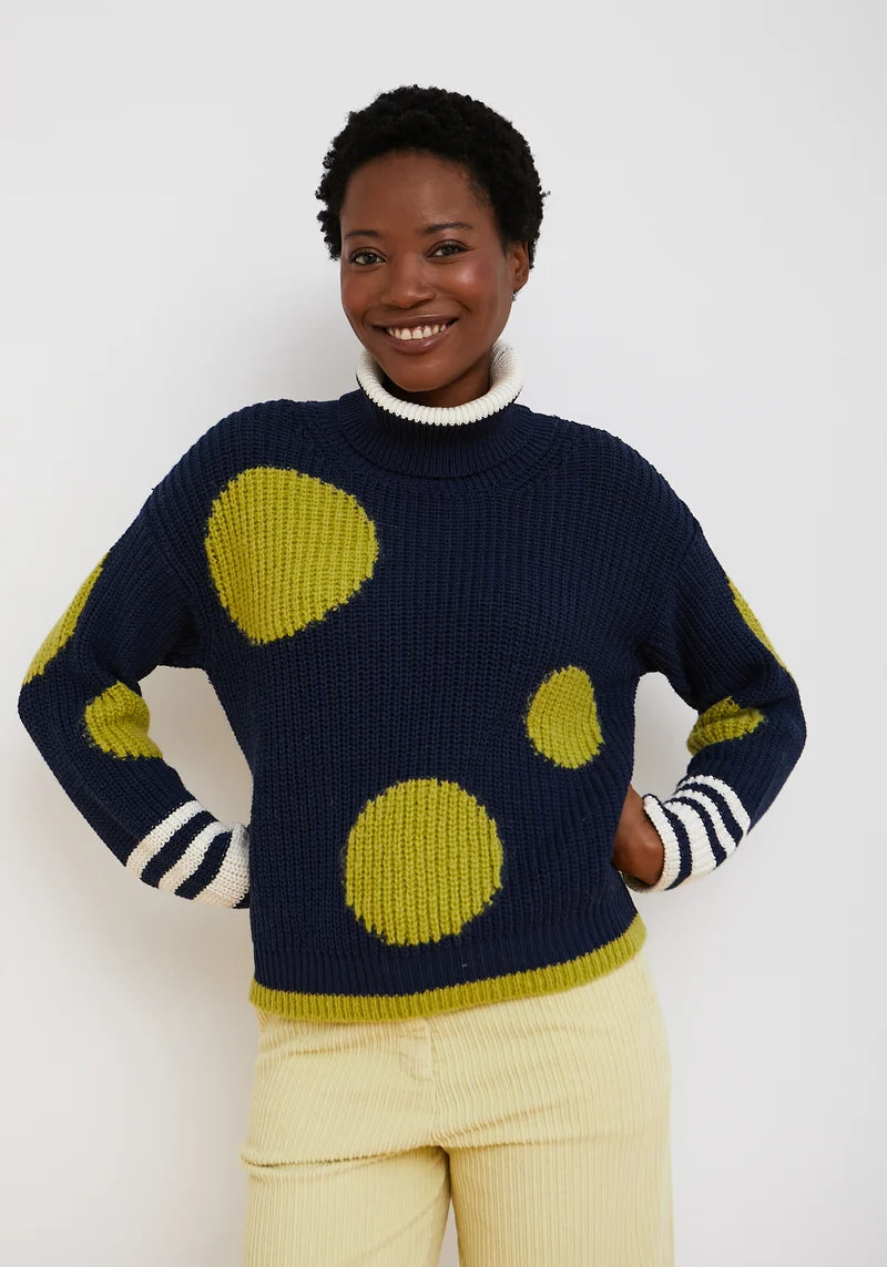Dr Bloom Navy Blue Bombom Sweater