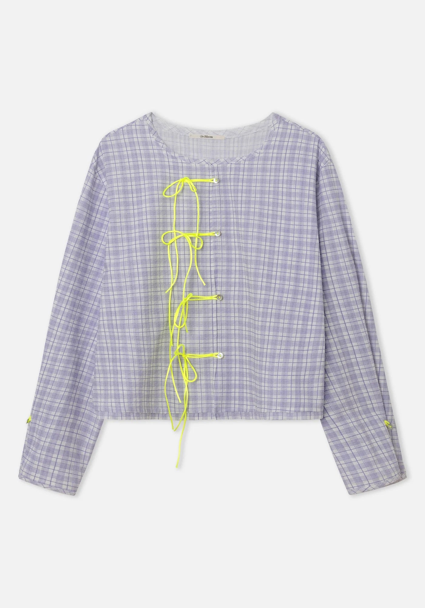 Dr Bloom Lilac Top with Yellow neon Bows