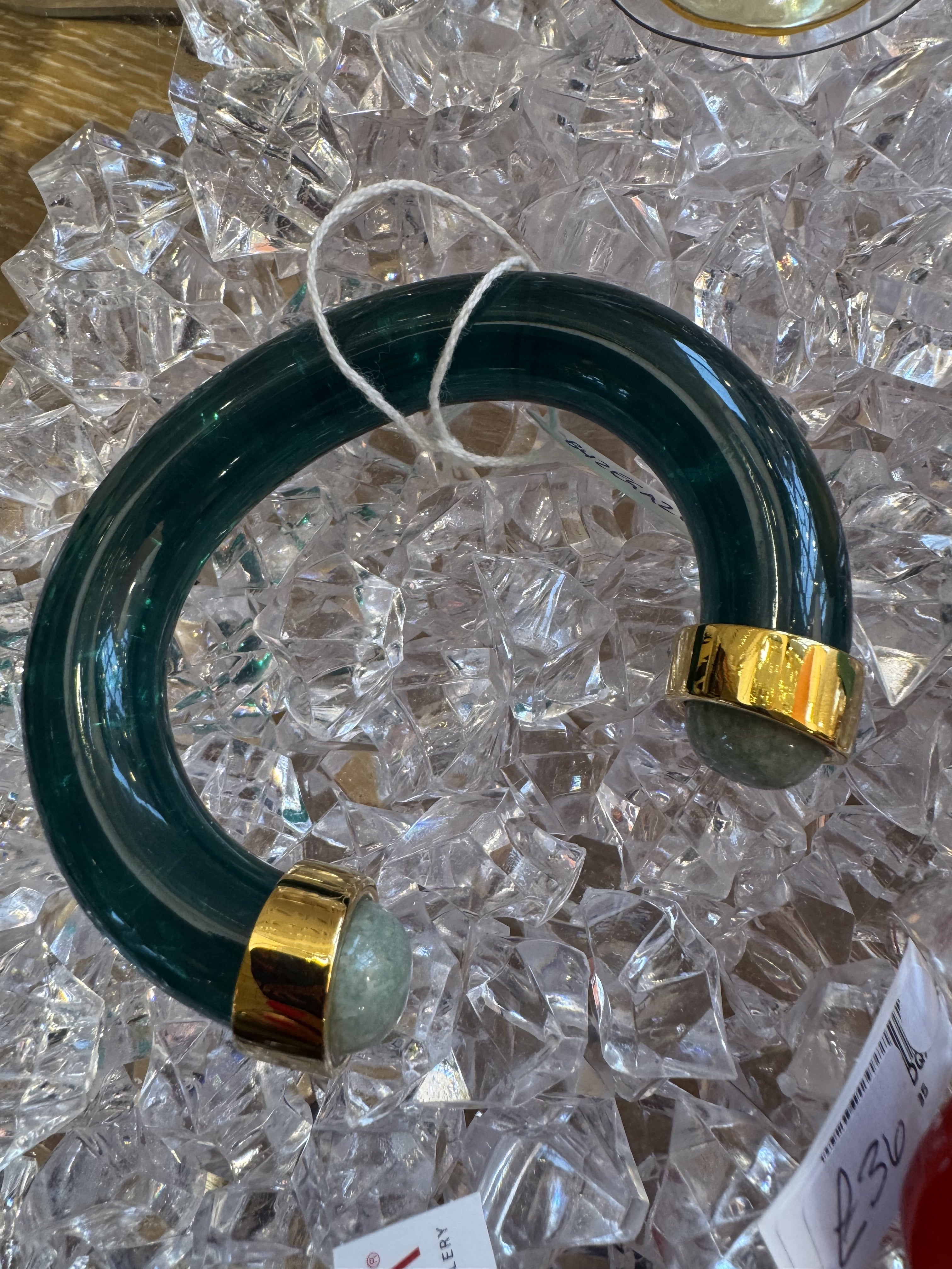 EMERALD GREEN RESIN -Amazonite Bracelet