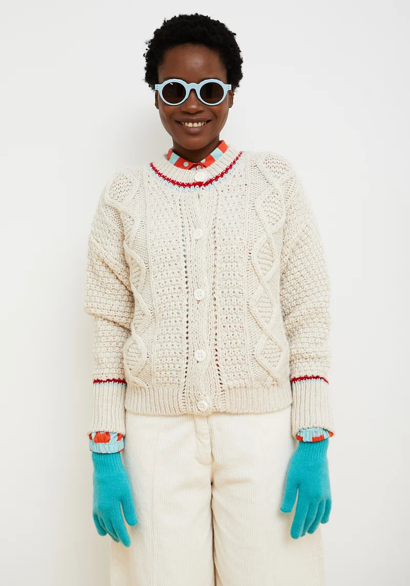 Dr Bloom Ecru Meadow Cardigan