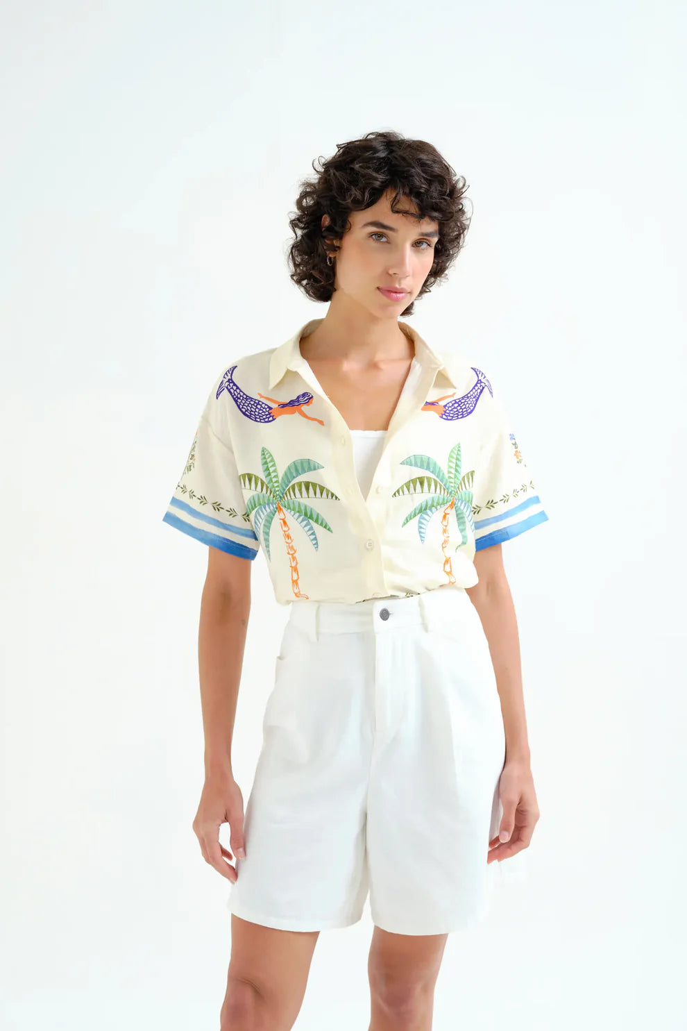 Palm and Mermaid Shirt