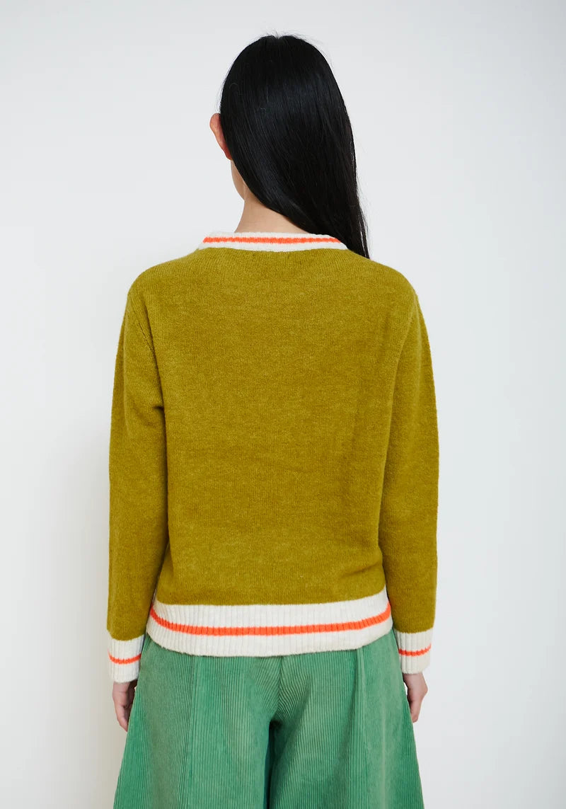 Dr Bloom Pistashio Berry Sweater