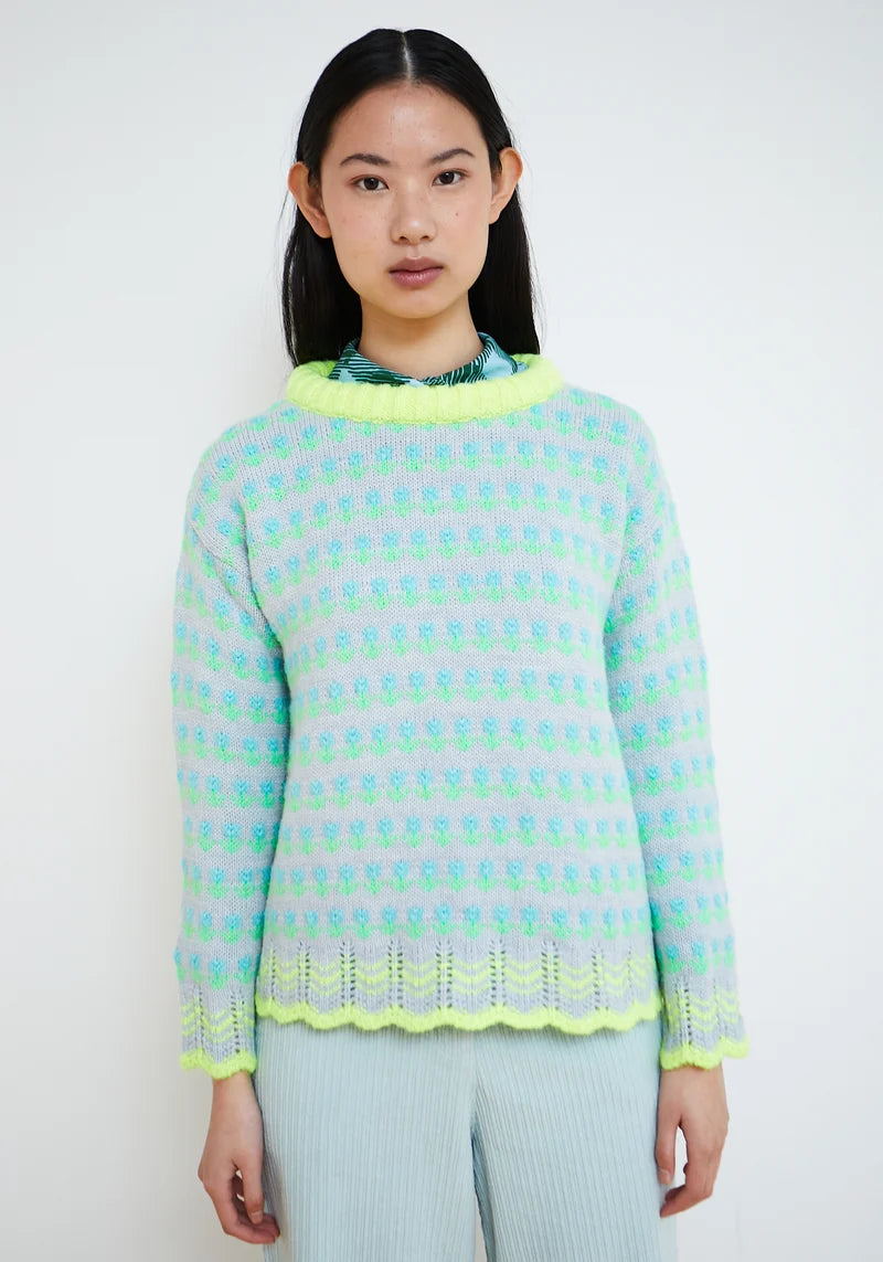 Dr Bloom Sky Blue Prado Sweater