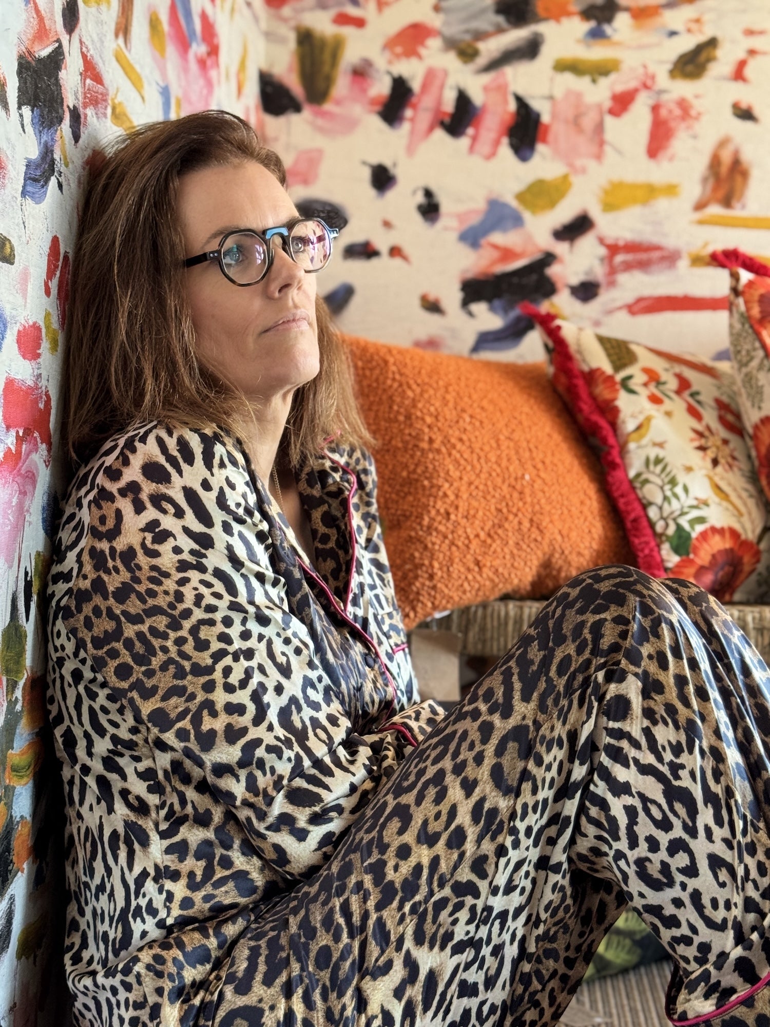 Hope & Ivy Sindy Satin Print Pyjamas