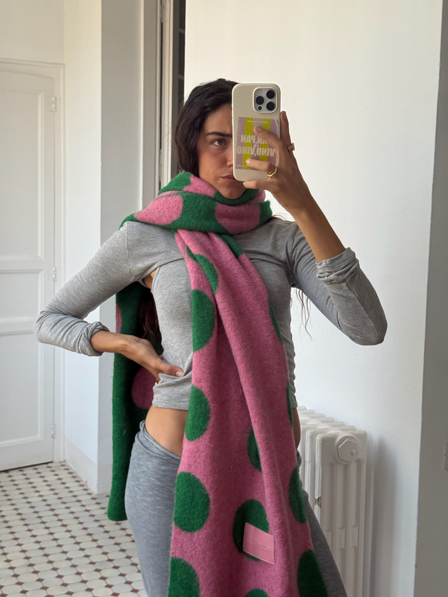 Marieta Pink- Set- Gloves-Hat-Scarf