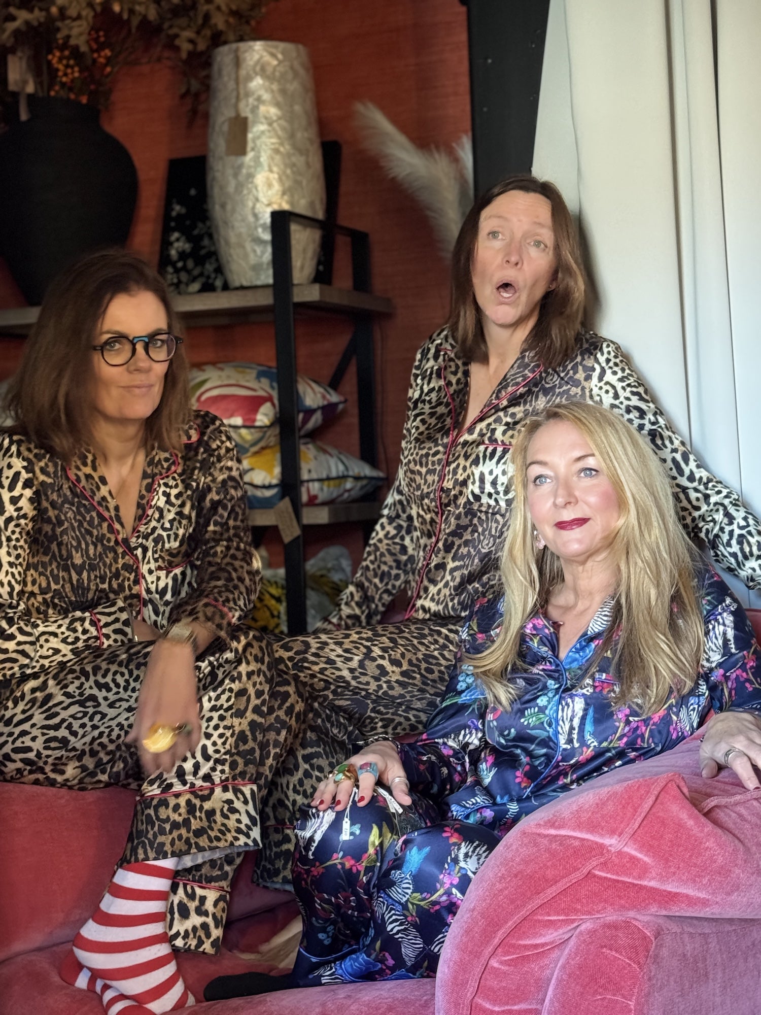 Hope & Ivy Suzanne Satin Print Pyjamas