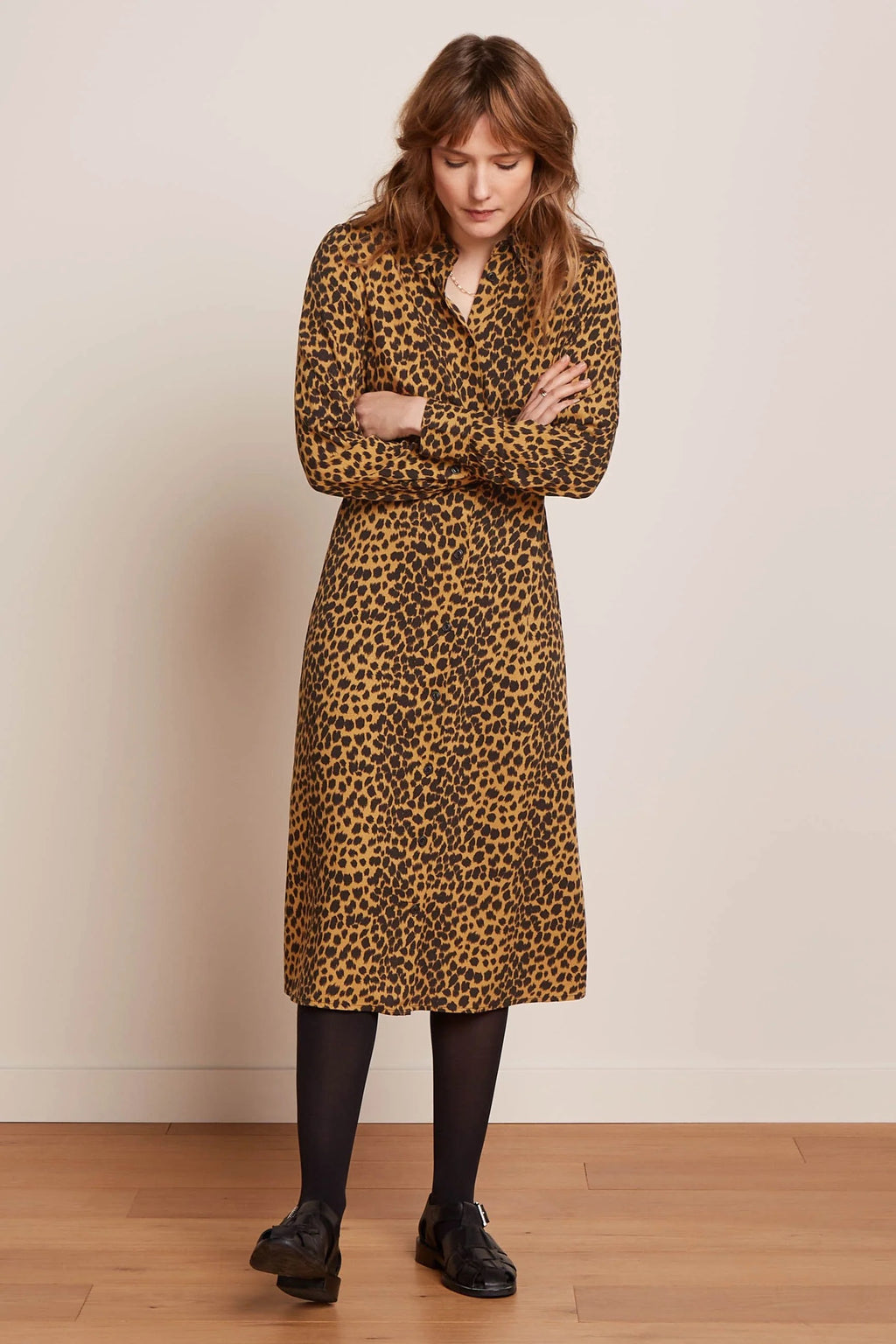 King Louis Mina Tigre Long Sleeved Shirt Dress