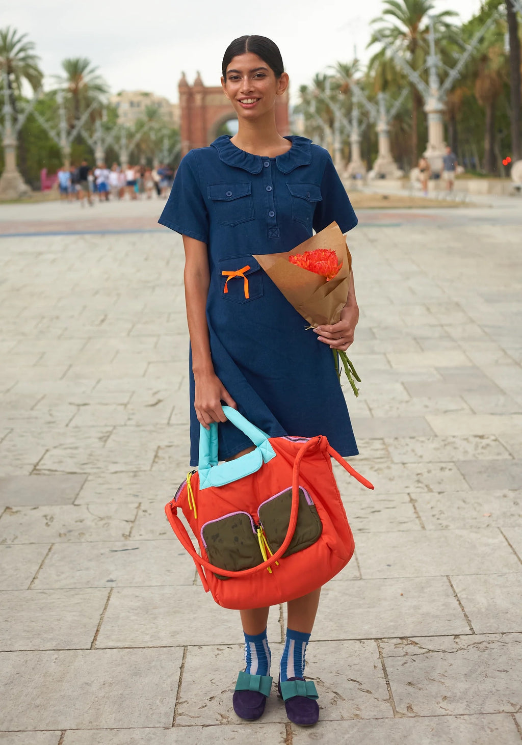 Orange Dr Bloom Weekend Bag