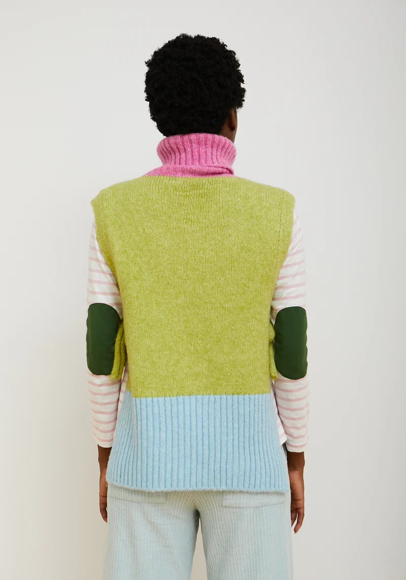 Dr Bloom Sky Blue Clue Sweater Vest