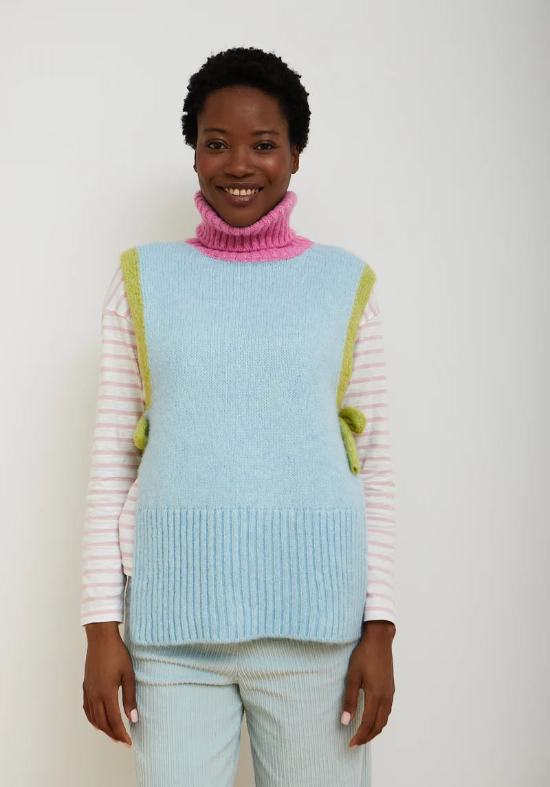 Dr Bloom Sky Blue Clue Sweater Vest