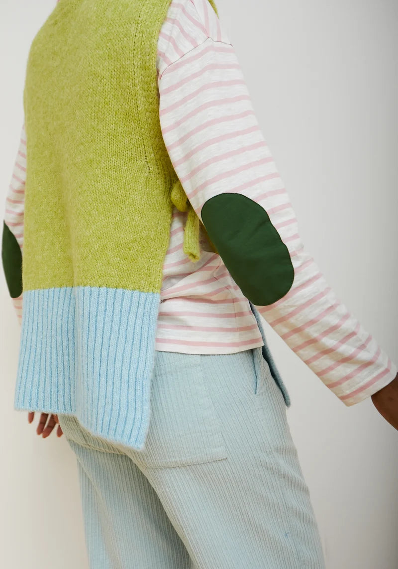 Dr Bloom Sky Blue Clue Sweater Vest
