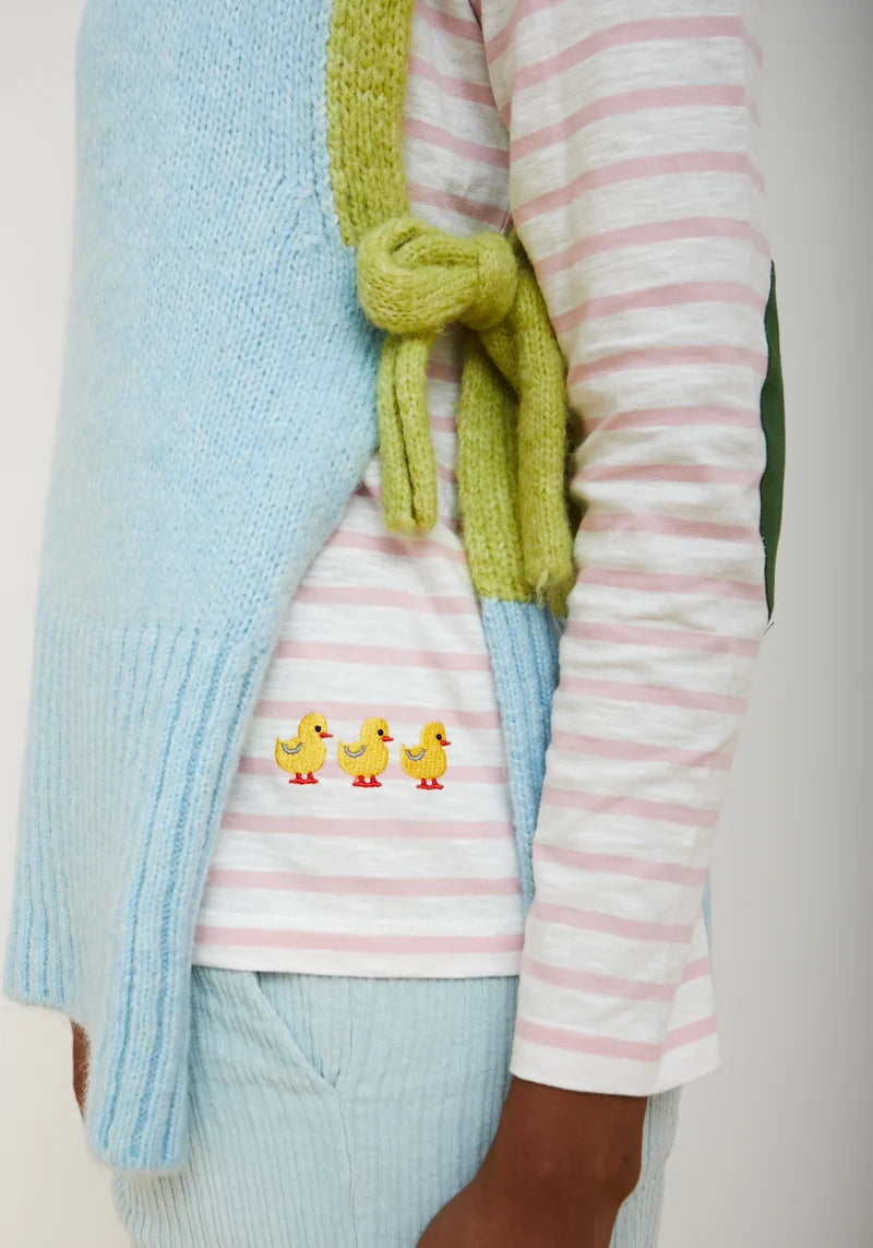 Dr Bloom Sky Blue Clue Sweater Vest