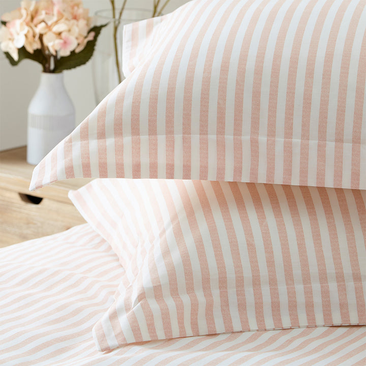 Yard Hebden Blush Striped Bedding Set