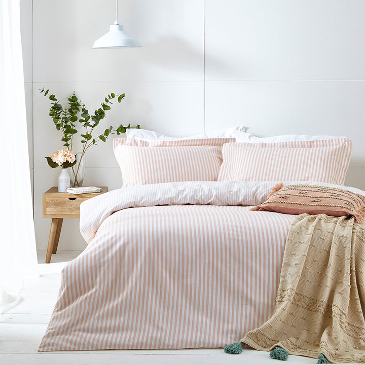 Yard Hebden Blush Striped Bedding Set